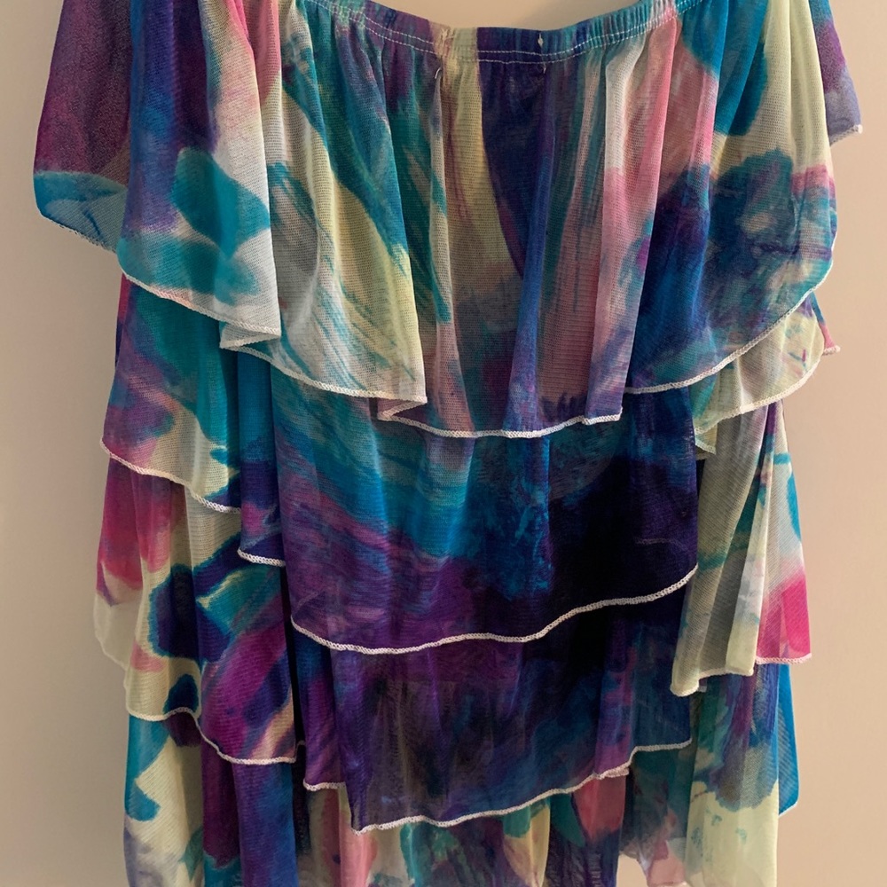 Ruffle Tier Tube Top